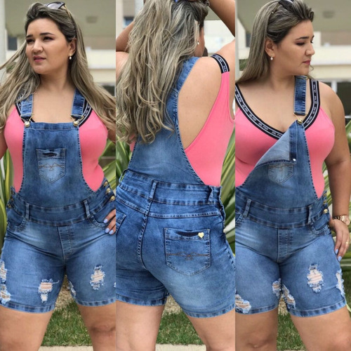 short jeans plus size curto