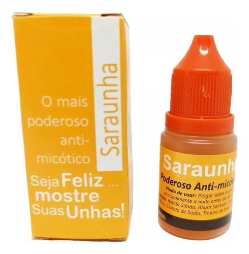 Poderoso Contra Micose De Unha Saraunha Antimicótico Natural Cor Laranja