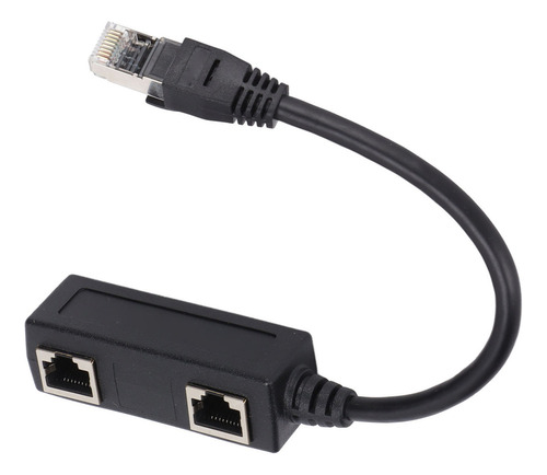 Nuevo Adaptador Divisor Rj45 Ethernet De 1 Puerto Macho A 2