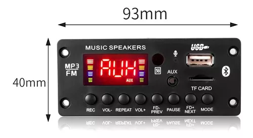 Modulo Reproductor Mp3 Usb Bluetooth Amplificador 2x25w
