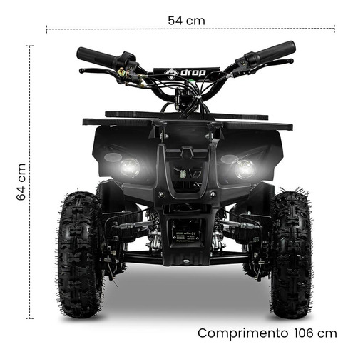 Quadriciclo Elétrico Drop Utility 1000w Bat. De Lítio Verde