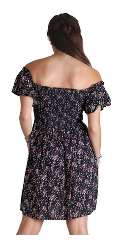 Imagen 3 de 6 de Vestido Moda Mujer Stfashion Marino 75503868 Rayón