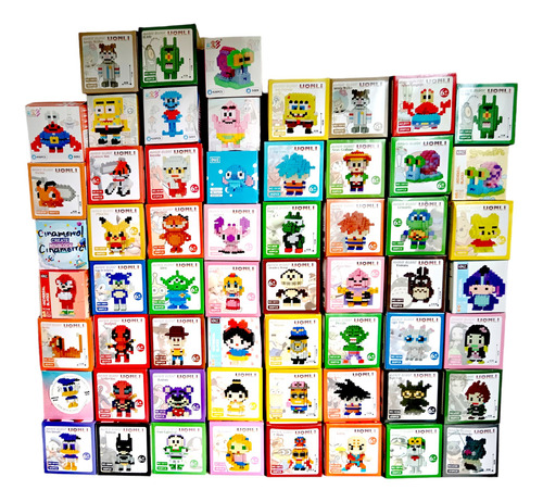 Bloques Mágicos Figuras 3d Personajes Tortugas Ninja Armable
