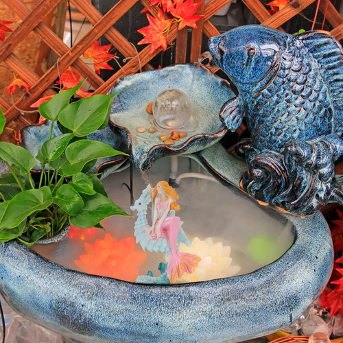 Figura De Sirena Artificial Para Decoración De Sirena, Pecer