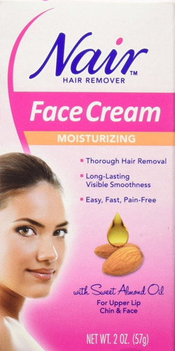 Nair Hair Remover Crema Facial De 2 Onzas (59 Ml) (3 Pack)