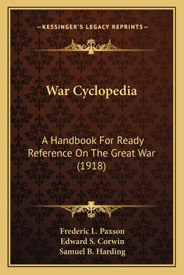 Libro War Cyclopedia: A Handbook For Ready Reference On T...