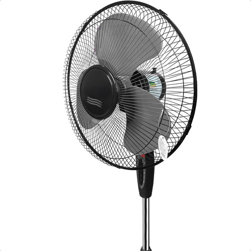 Ventilador De Coluna Torre 3 Hélices 127v 45w Pedestal 130cm Inclinável Cor Preto Kit Com 4