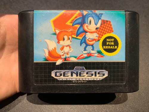 Sonic The Hedgehog 2 Not For Resale Genesis Cartucho