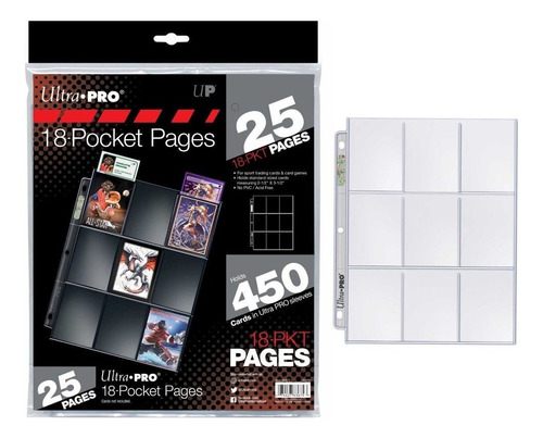 Ultra Pro Silver Series 18-pocket Pages (25 Pack)