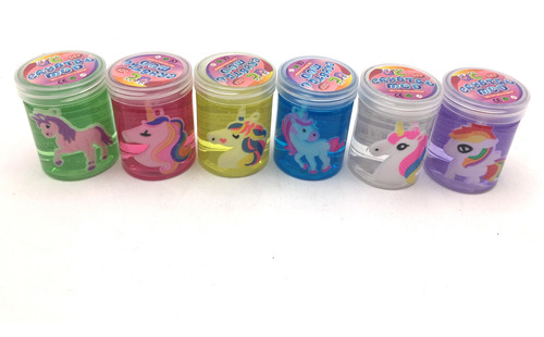 Masa Slime Unicornio Por Mayor Caja X 12 Sorpresita Souvenir