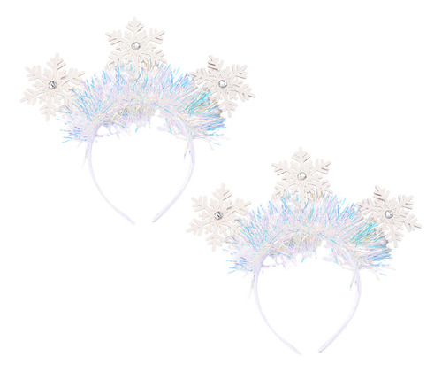 Diadema Fina Con Forma De Copos De Nieve Con Forma De Copo D