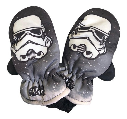 Mitones Guantes Infantiles Star Wars 3 A 6 Años Oficiales