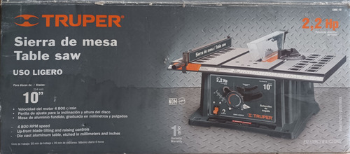 Sierra Truper Sme-10 2.2 Hp 1650w