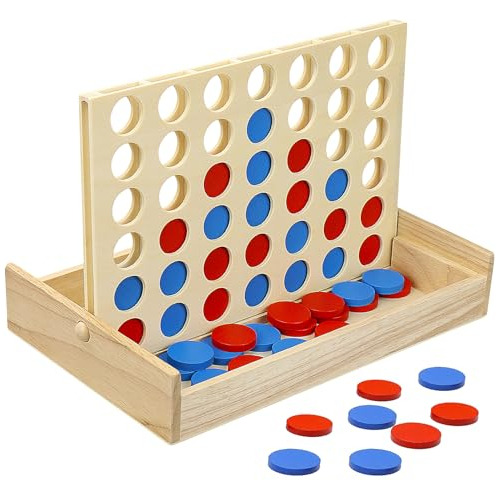 Juego De Conexión De Madera 4 Una Fila, Juego De Mesa ...