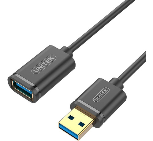 Cable Alargue Usb 3.0 Macho A Usb 3.0 Hembra 0,5 M - Unitek Color Negro