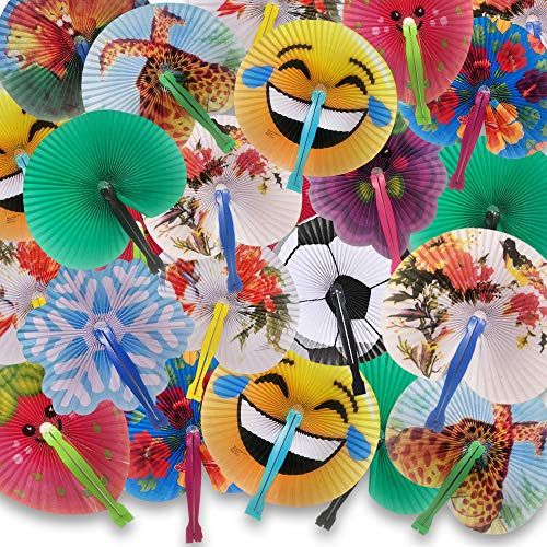 Artcreativity 10 Inch Handheld Folding Fans Assortment For K