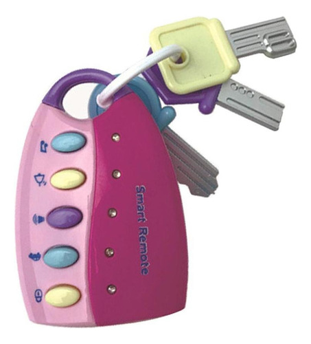 De Flash Musical Remote Car Key Chain - Juguete Para Bebé O
