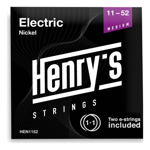 Henrys® Cuerdas De Guitarra Electrica 11-52  Cuerdas De Gui