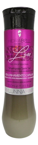 Shampoo Liss Realinhamento 350ml Hidrabell Evita O Frizz