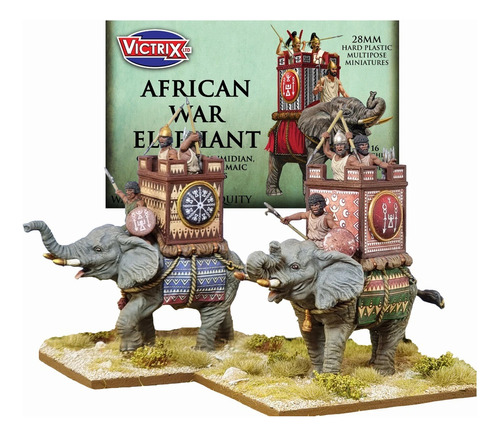 Caixa 16 Miniatura African War Elephant Victrix