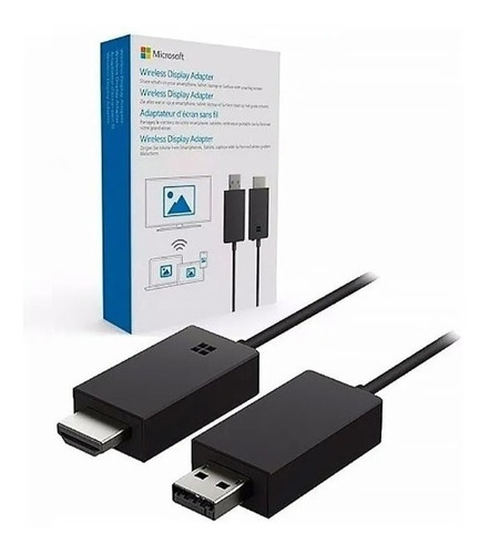 Imagen 2 de 4 de Adaptador Portatil Wireless P3q-00017 Microsoft Hdmi + Usb