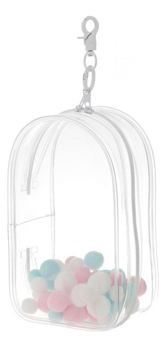 W Estuche De Exposición Transparente Llavero Charms Claro