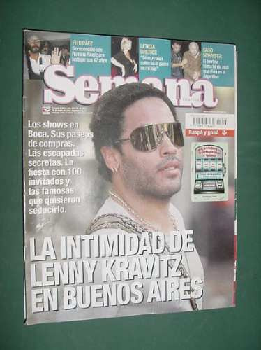 Revista Semana 1015 Lenny Kravitz Fito Paez Pappo Sripperell