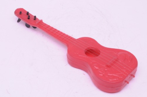 Guitarra Juguete Plastico Inflado Sanz Baltasar Antiguo Rojo