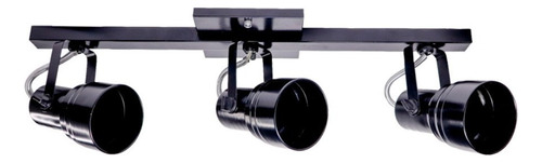 Luminária Teto Spot Trilho 3 Direcionável Cor Preto 110V/220V