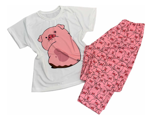 Pijama Waddles Pantalón + Remera Manga Larga