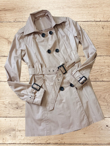 Piloto Impermeable Engomado Interior Forrado Mujer Impecable (Usado)
