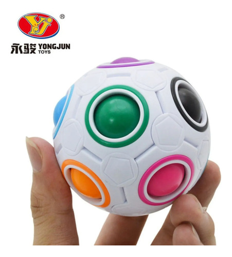 Cubo Magico Yj Bola Arcoiris Puzzle Juego De Ingenio