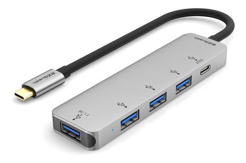 Imagen 2 de 5 de Ezquest Hub Usb-c Pd 3.0 4 Puertos Usb-a 3.0/1 Puerto Usb-c