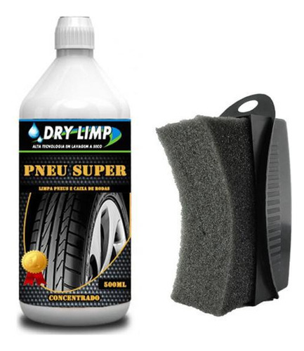 Pneu Pretinho Selante Para Pneus + Aplicador Espuma Detailer