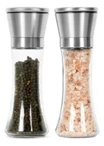 Comprar Set 2 Saleros\u002Fpimenteros Gadnic Molinillo Acero Inoxidable Color Transparente
