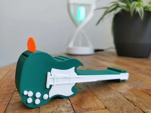 Uñetas Soporte Temática Guitarra X 1 Unidad