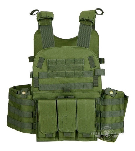 Chaleco Táctico Militar Policía Swat Sistema Molle Porta Cargadores Gotcha Airsoft Guardia Protección Seguridad Uniforme