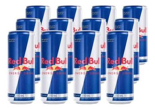 Red Bull Energy Drink 12 Latas Tradicional 250ml