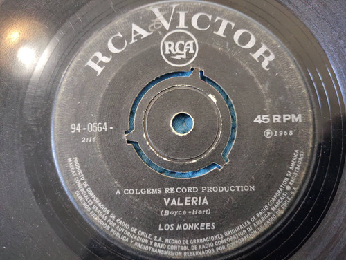 Vinilo Single  De Los Monkees -- Valeria ( B63