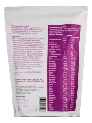 Dieta Polimerica Simisure D Polvo Fresa Sobre 462 G