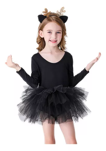 Faldas de tutú negras para niñas pequeñas, tutú corto y dulce de tul negro  para cumpleaños de bebé, Cosplay, fiesta de baile - AliExpress