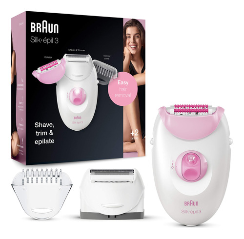 Braun Depiladora Silk Epil 3 - Voltaje Dual 110-220 Voltios.