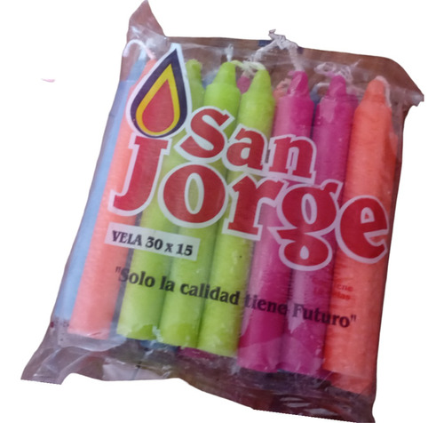 Velas Colores Neon -marca San Jorge 