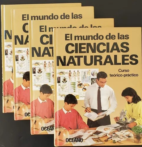 El Mundo  Ciencias  Naturales 4 Tomos Tapa Dura Curso Libro