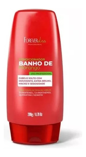Kit Shampoo E Condicionador Forever Liss Banho De Morango