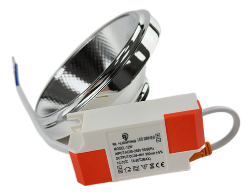 Lampada Led Ar111 Cob 12w Branco Quente, Frio E Neutro