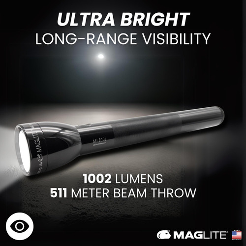 Linterna Maglite Ml300l 4d Led 1002 Lúmenes Resistente Al Ag