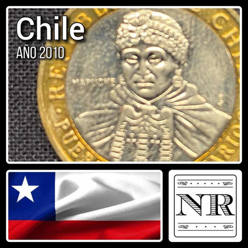 Chile - 100 Pesos - Año 2010- Bimetálica Km # 236