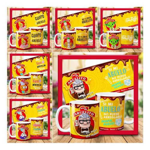 30 Plantillas Tazas/playeras Chocoabuelitos Png Mkp Hd