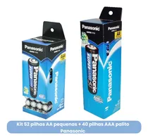 Comprar 52 Pilhas Aa Pequena + 40 Pilhas Aaa Palito Kit Atacado